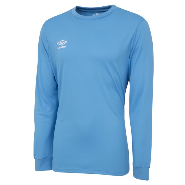 100% Polyester. Fabric: Micro Eyelet. Design: Logo. Neckline: Crew Neck, Ribbed. Sleeve-Type: Long-Sleeved. Cuff: Ribbed.