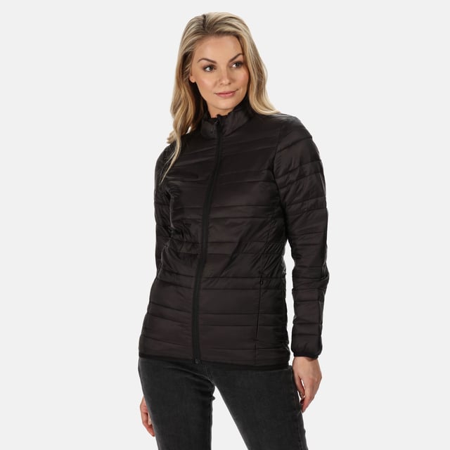 Regatta Womens/Ladies Firedown Baffled Quilted Jacket (Black)