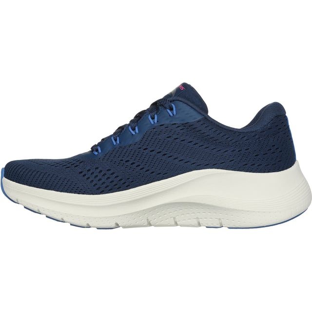 All-day comfort and support combine in Skechers Arch Fit 2.0 - Big League. This lace-up vegan design features an engineered mesh upper with a removable Arch Fit insole and a cushioned midsole.