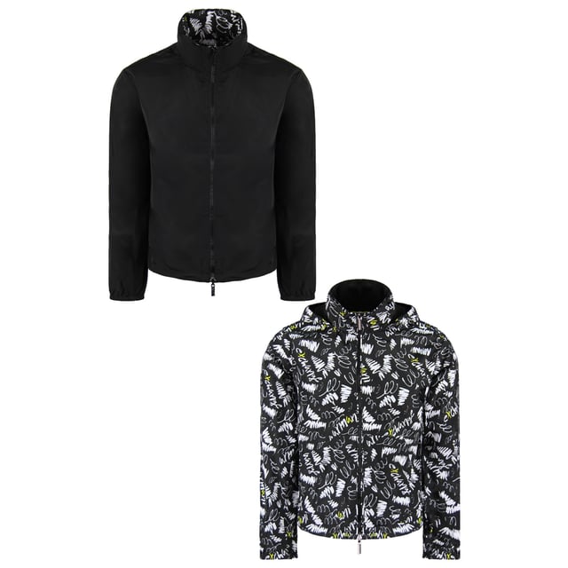 Armani Exchange ZipUp Vrouwen met lange mouwen Zwart Omkeerbaar Jasje 3GYB11 YNR9Z 5232