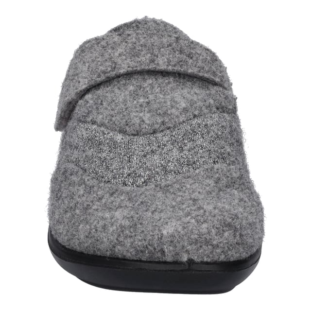 Voor weldadig warme voeten is de slipper gevoerd met plush. Het klittenband zorgt voor een goede grip en een vlotte instap in de schoen. U kunt de uitneembare zool eenvoudig verwisselen. Met de G 1/2-schoen breedte, biedt de slipper Korsika 308 een normale breedte aan de voet. Ga je gang met de dagelijkse Allrounder voor thuis.
