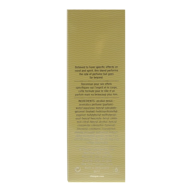 Clinique design house launched Aromatics Elixir in 1971 as a chypre floral fragrance for women. Aromatics Elixir notes consist of aldehydes, bergamot, lemon verbena, chamomile, geranium, clary sage, coriander, Brazilian rosewood, carnation, jasmine, orange blossom, rose, tuberose, ylang ylang, orris root, musk, incense, oakmoss, patchouli, sandalwood, and vetiver.
