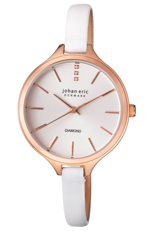 Johan eric: herlev slim women's silver watch..