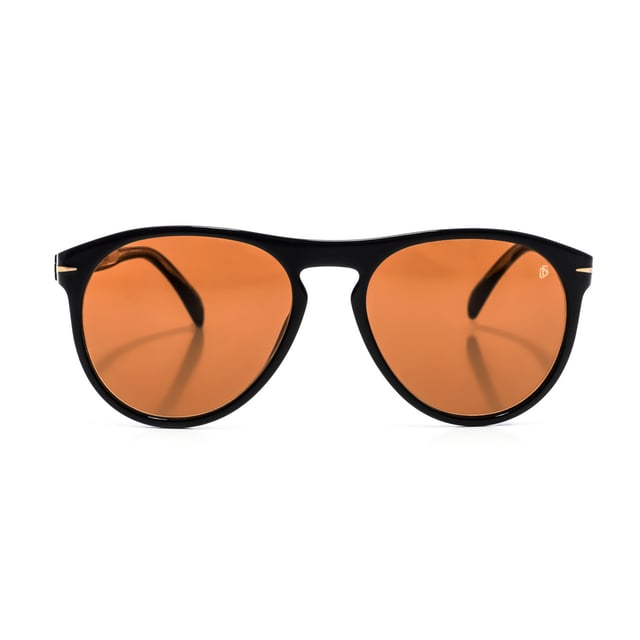 1008S sunglasses with acetate frame.

 Shape and design:
 - These David Beckham glasses have a round silhouette.

 Frame material:
 - The frame of these glasses is made of acetate, a plastic material.
 - Acetate provides durability, flexibility and a smooth finish to the frame.

 Acetate temples:
 - The temples are also made of acetate, matching the frame material.
 - The acetate in the temples makes them light and comfortable to wear.

 Brand details:
 - DB brand engraving on the lens.
 - These design elements help to clearly identify the model as part of the David Beckham eyewear collection.

 Glasses:
 - The lenses are of high quality.
 - These lenses provide excellent UV protection and sharp, clear vision.
 Measures: Lens height: 48 mm. Lens width: 55 mm. Bridge: 18 mm. Temples: 145 mm.
 Composition: Acetate
 Care:
Use a soft, clean microfiber cloth to clean your sunglasses. This type of cloth will not scratch the lenses.
 Avoid using abrasive cleaning products, detergents, alcohol or acetone, as they can damage lenses and anti-reflective treatments.