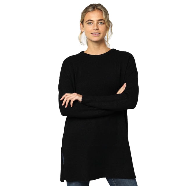 Women s Vero Moda Plaza Longline Jumper in Black