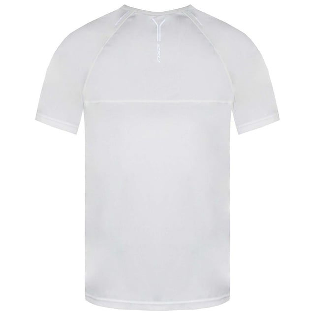2XU Logo Short Sleeve Crew Neck Mens White T-Shirt MR3206A WHT