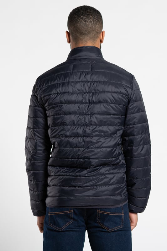 French connection curved hem sale padded zip up jacket