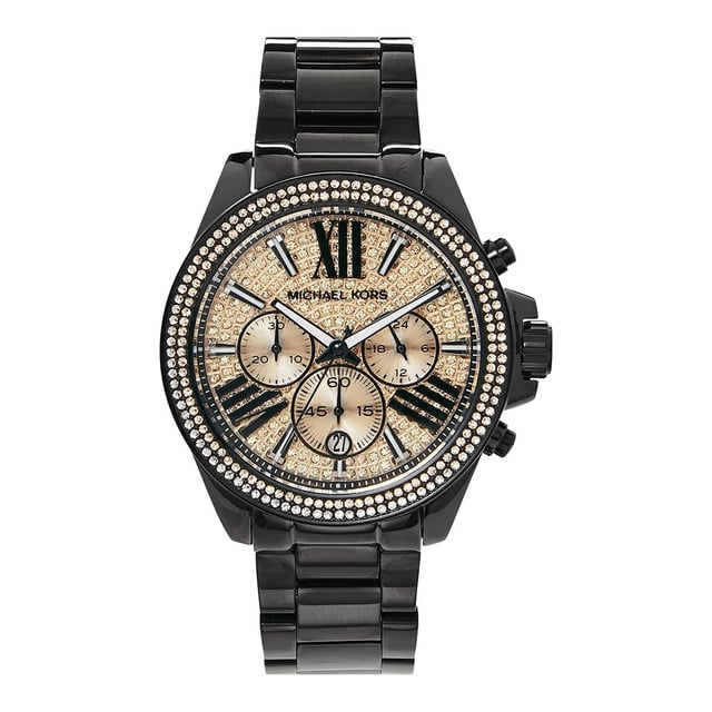 Michael kors wren crystal best sale pave chronograph ladies watch