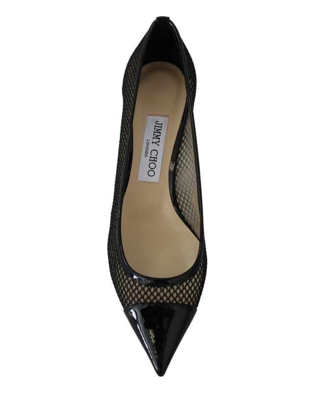 Mesh and Leather Amika 50 Pumps