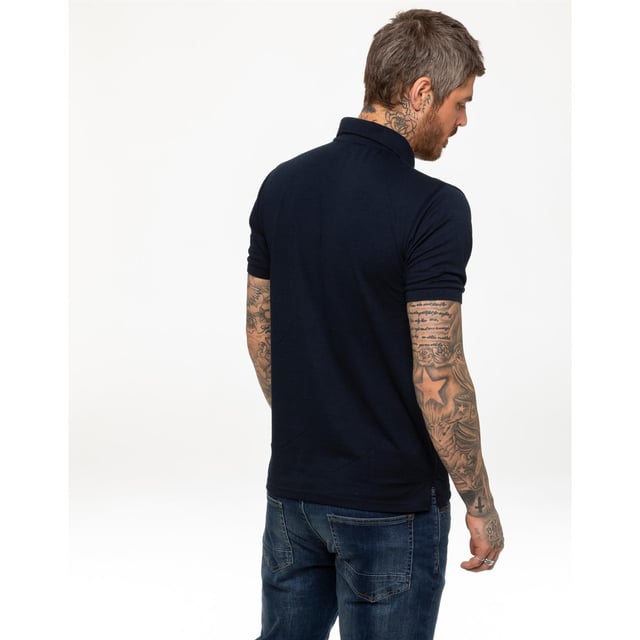 These Kruze Mens Short Sleeve Polo Shirts Feature a Button down collar, Ribbed Collar and sleeve cuff. Crafted with 50% Cotton, 50% Polyester, these Regular Fit Polos are suitable for everyday wear, basic, work, casual, fashion, sports, training, fitness and for the gym
