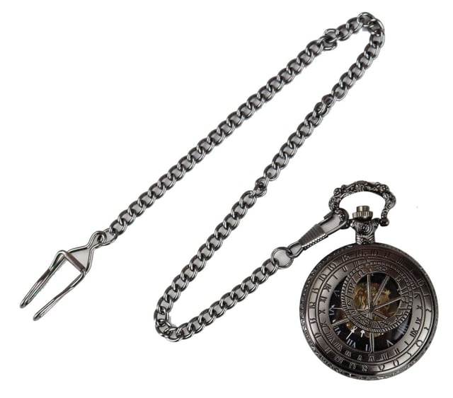 Automatisch zakhorloge Mechanisch Peaky Blinders Vintage Double Hunter Automatisch vintage retro klassiek zakhorloge Mechanisch bediend (GEEN BATTERIJEN NODIG!) Wordt compleet geleverd met fluwelen zakje