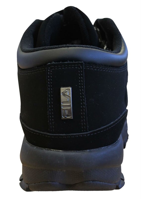 Fila Disruptor Hiker Low Black Silver Lace Up Mens Entrenadores 1010708 12V