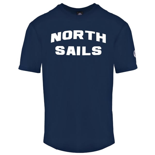 North Sails Block Brand Logo Navy Blue T-Shirt. Crew Neck, Short Sleeves. 100% Cotton. Regular Fit, Fits True To Size. Style: 9024180800