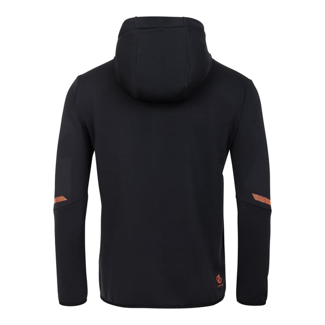 Fabric: Ilus Core Stretch. Design: Contrast, Logo. Pockets: 2 Side Pockets, Zip. Neckline: Hooded. Sleeve-Type: Long-Sleeved. Cuff: Stretch Binding. Hem: Stretch Binding. Fabric Technology: Anti-Bacterial, Antibacterial, Chemical Free, Heavyweight, Odour Control. Chin Guard, Inner Zip Guard. Sun Rating: UPF 50+. Sustainability: Made from Recycled Materials. Hood Features: Sew-On. XS: 36 in. S: 38 in. M: 40 in. L: 42 in. XL: 44 in. XXL: 48 in. 3XL: 51 in.