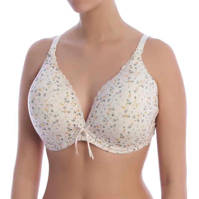 Este sujetador de lactancia está diseñado para ofrecer confort, soporte y funcionalidad a las mamás durante la etapa de lactancia. Con detalles delicados y un estampado floral encantador, es la mezcla perfecta entre estilo y practicidad.

Detalles:

- Copas desmontables para lactancia.
- Copas con relleno ligero.
- Estampado floral delicado.
- Tirantes ajustables.
- Tejido hipoalergénico de algodón.
- Cierre trasero adaptable.

Este sujetador de lactancia es la elección perfecta para mamás que buscan comodidad y estilo. Sus características funcionales y su diseño delicado lo convierten en un imprescindible para disfrutar de esta etapa de manera práctica y con total confianza.
 Composición: 56% Algodón, 41% Poliéster, 3% Elastano
 Cuidados:
Lavar en máquina hasta 30ºC.
No usar blanqueadores.
Usar detergentes suaves.
No usar secadora.