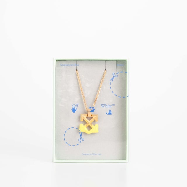 アクセサリー off white Arrow Bloob Necklace Accessories Off White Arrow Bloob Necklace in Yellow
