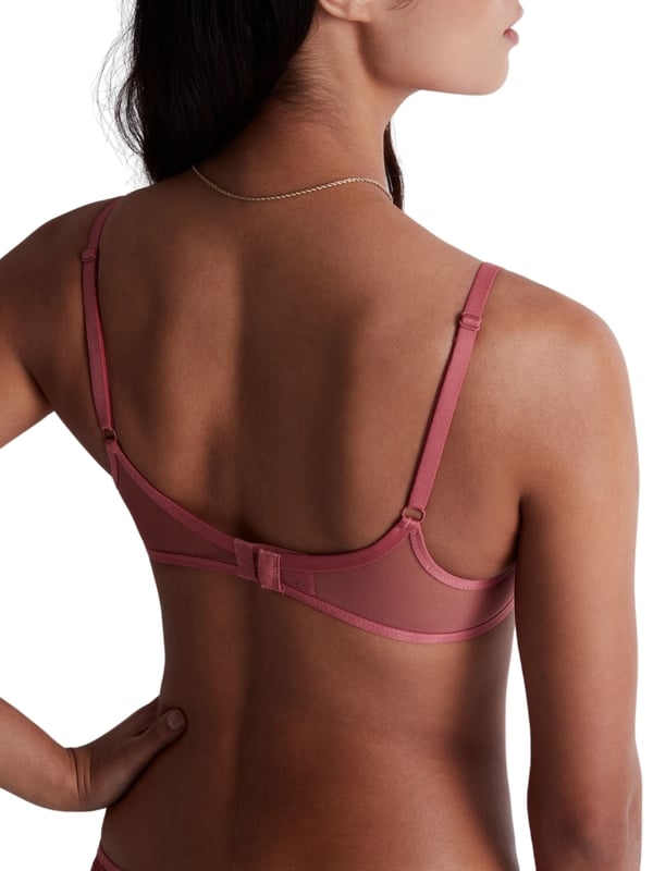 Aubade Feeling Myself Half Cup Bra. Half Cup underwired bra with nonpadded cups, delicate lace embroidery and matching briefs avaible. This item is recommended as hand wash only.