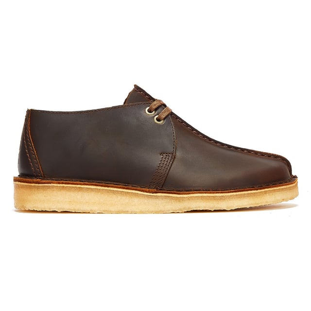 Clarks desert trek tan leather clearance