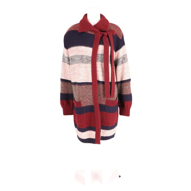 Chloe Striped Cardigan in Multicolor Mohair VINTAGE, RRP AS NEW
This stylish apparel is bound to be your favorite companion as you move out to face the chilly air during winters. This round-necked, tie-front cardigan in striped knitted fabric is highlighted with huge front pockets. Layer over your casual ensembles for a warm and stylish winter outfit.
Chloe Striped Cardigan in Multicolor Mohair
Sign of wear: No
Condition: excellent
Color: Multicolor print
Material: Mohair
Size: S/FR36/US4/IT40
SKU: 161115