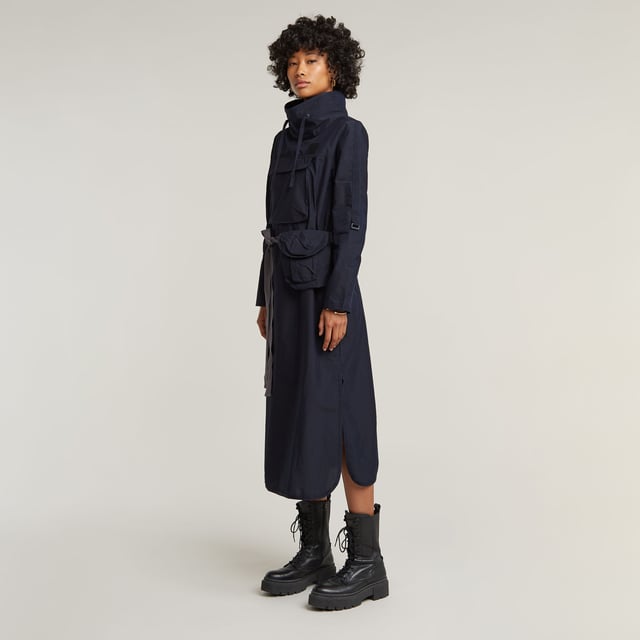 G-STAR RAW Anorak Tunic Dress ネイビー ワンピース Anorak