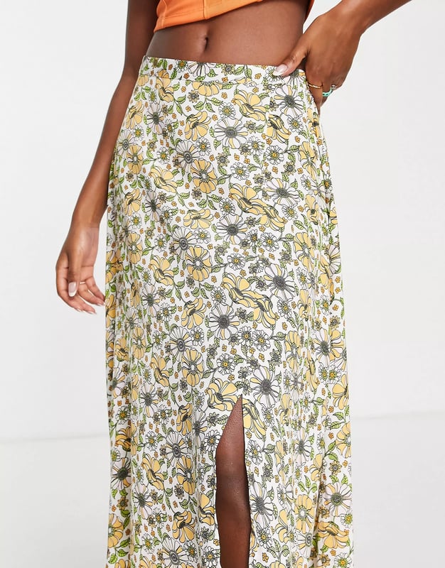 Jdy floral midi skirt 2025