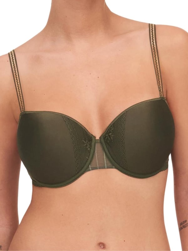 Passionata Maddie Half Cup Memory Bra. With memory foam cups, lace inlay and striped tulle. The product is recommended hand-wash only..