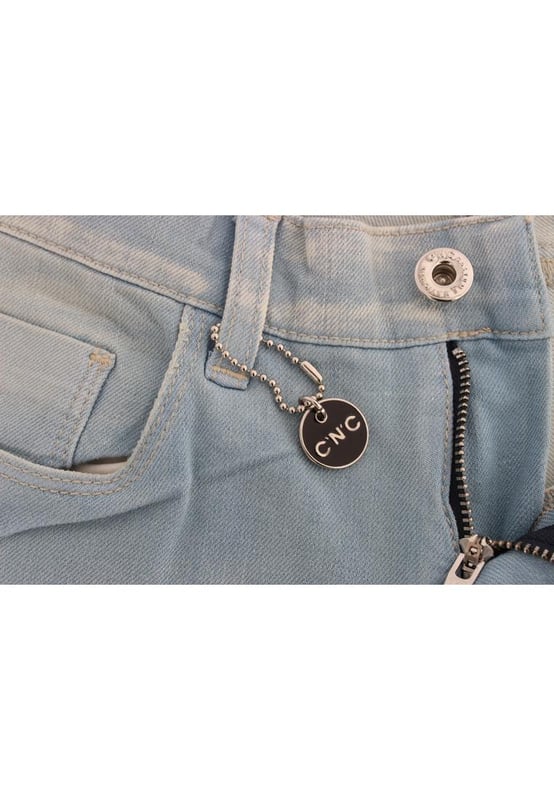 Marca: CoSTUME NATIONAL CNC.
  Estado: A estrenar con etiquetas.
  Ajuste: Super delgado.
  Color: Azul.
  Material: 98% algodon 2% elastano.
  Bragueta: Cremallera y boton.
  Detalles del logotipo.