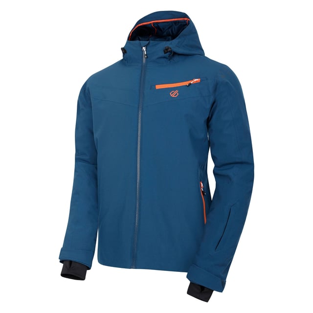 Lining: Recycled Polyester. Fabric: Stretch. Design: Contrast, Logo. Fabric Technology: ARED 30/30, Breathable, Durable, PFC Free, PFOA Free, PFOS Free, Showerproof, Water Repellent, Waterproof. Cuff: Adjustable, Touch Fastening Tab. High Warmth, Padded, Scrim Back Panel, Taped Seams. Neckline: Hooded. Sleeve-Type: Long-Sleeved. Hood Features: Concealed Toggle Adjuster, Grown On Hood, Technical. Pockets: 1 Chest Pocket, 2 Lower Pockets, Ski Pass Pocket, Zip. Fastening: Full Zip. 30000g/m²/24hrs. Waterproof Rating: 30000mm. Hem: Adjustable. Sustainability: Made from Recycled Materials. L: 42 in. 5XL: 57 in.