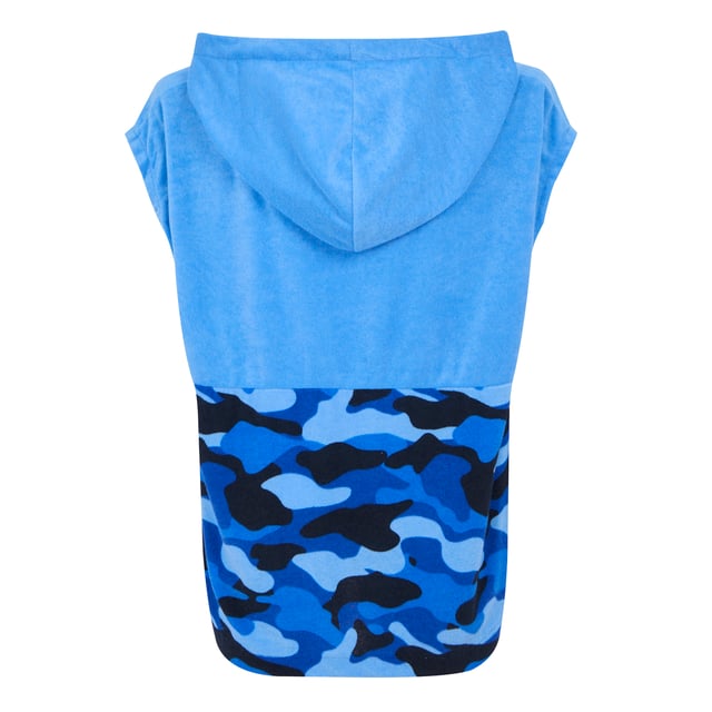 100% Polyester. Cut & Sew. Fabric: Soft Touch, Towelling. Design: Camo, Colour Block, Logo, Text, Wave. 220gsm. Sleeve-Type: Capped Sleeved. Hood Features: Grown On Hood.