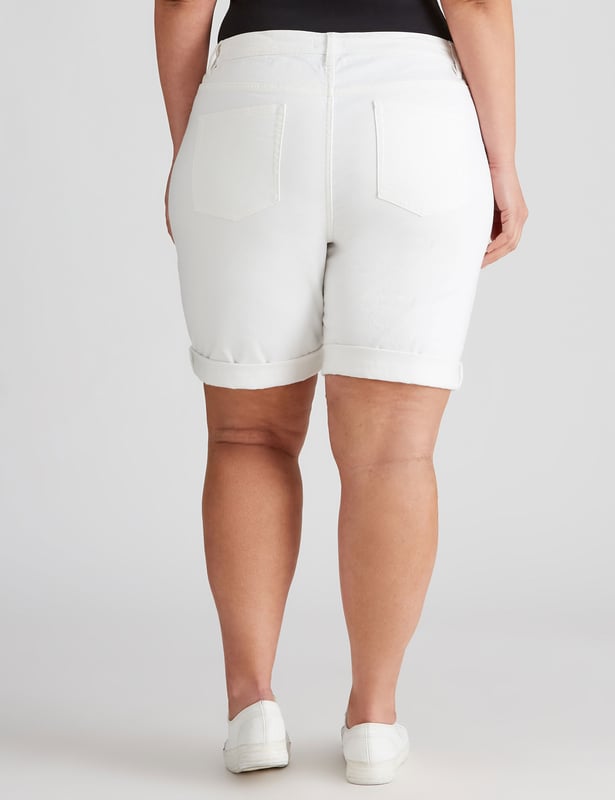 High rise online chino shorts