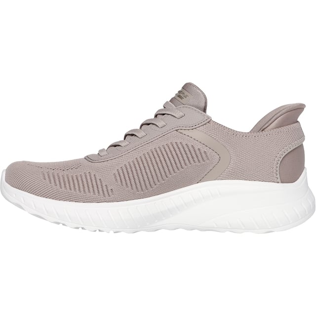 Step into athletic style and comfort wearing Skechers Hands Free Slip-ins: BOBS Sport Squad Chaos - Current Muse. Designed with our Exclusive Heel Pillow, this fashion style features a cushioned Skechers Memory Foam insole.