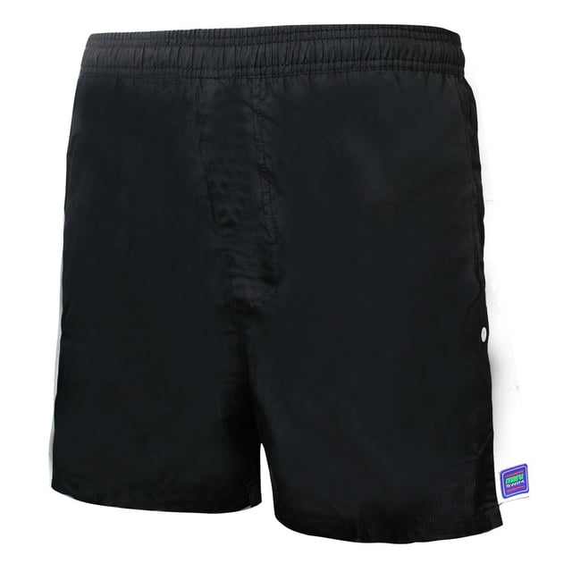 Maru Mens Quadra 10" Swimming Shorts Beach Trunks Black MS4402