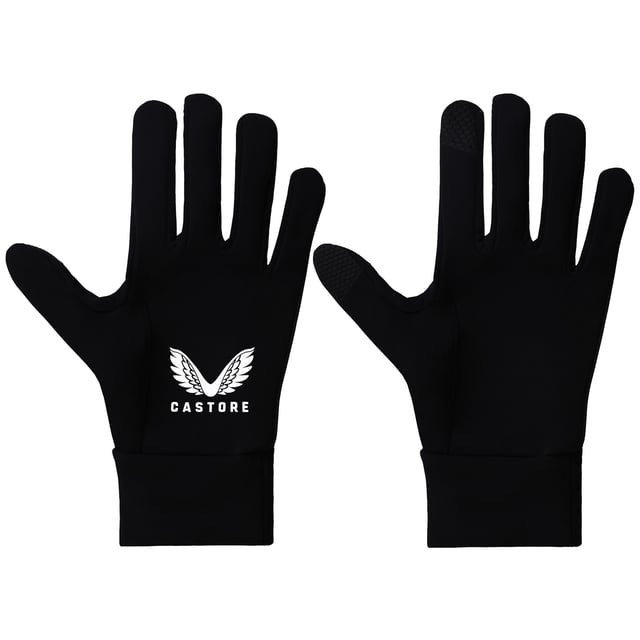 The Castore Logo Men's Performance Gloves are expertly crafted to combine functionality, comfort, and sleek style. Whether you're training outdoors, running, or navigating cold weather, these gloves provide optimal performance and protection.
Â 
Key Features:
Manufacturer Colour:

Black


High-Performance Fabric: 

Made from lightweight, breathable, and moisture-wicking material that keeps your hands warm without overheating.


Touchscreen Compatibility: 

Specially designed fingertips on the thumb and index finger allow for easy use of smartphones and other devices.


Ergonomic Fit: 

Designed to contour to your hands for a snug, comfortable fit, enabling full dexterity and movement.


Silicone Grip Detail: 

Strategically placed silicone patterns on the palms and fingers enhance grip for secure handling of equipment or everyday items.


Castore Branding: 

Features the iconic Castore logo for a stylish and professional look.


Durable Construction: 

Built to withstand regular wear and retain its quality over time.


Lightweight and Packable: 

Compact design makes them easy to carry when not in use.


Â 
The Castore Logo Men's Performance Gloves are a perfect blend of practicality and style, ensuring your hands stay protected and functional during any activity.