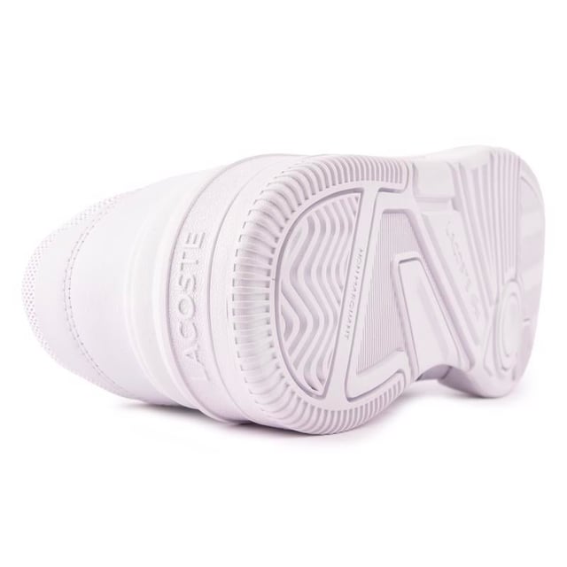 La icónica zapatilla Lineshot. Inspirado en los estilos de tenis Lacoste de los 90. Está aquí en lujoso cuero blanco de primera calidad. Parte superior transpirable. Soporte óptimo y agarre perfecto. Estas zapatillas están hechas para moverte a tu manera. Con estilo retro de cocodrilo añadido.
