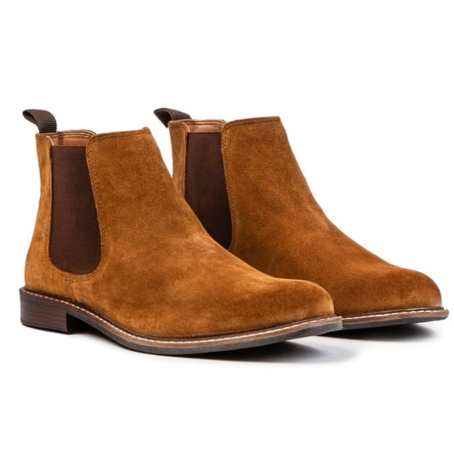 Red tape chelsea discount boots tan suede