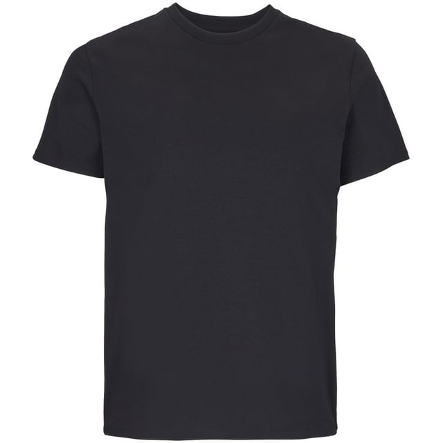 100% Organic Combed Cotton. Design: Plain. Neckline: Crew Neck, Ribbed, Taped. Sleeve-Type: Short-Sleeved. Side Seams, Twin Needle Stitching, Unbranded Size Label. 175gsm. Sustainability: ACCORD, Amfori, BSCI, Fair Wear Approved, Oeko-Tex Standard 100 Certified, PETA-Approved Vegan, REACH, Sustainable Materials.
