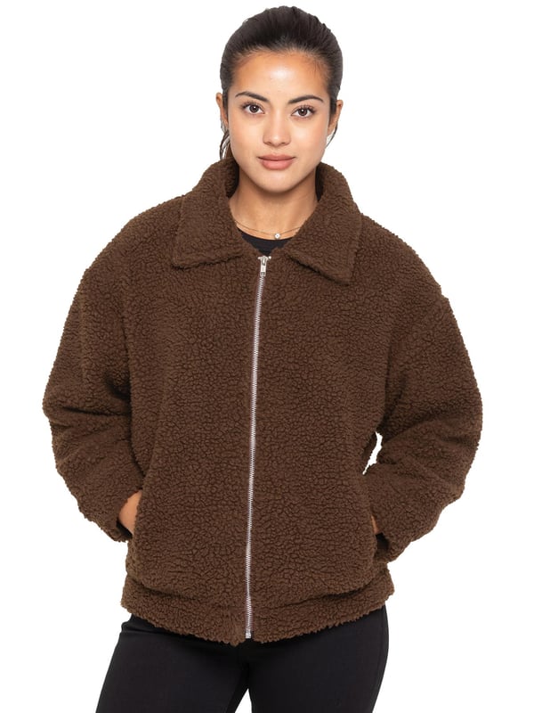 Borg womens jacket top