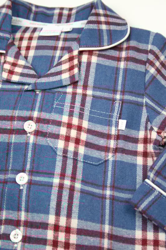 Wrap your little one in timeless comfort with our Boys' Traditional Check PJ Set, perfect for cosy nights and laid-back mornings. Made from soft, breathable cotton fabric, this classic check pyjama set features a stylish button-up top with a relaxed fit, paired with matching elastic-waist trousers for easy wear. Designed for durability and ultimate comfort, these boys' check pyjamas are ideal for lounging or bedtime.
Whether you're looking for traditional boys' sleepwear, a classic check pattern PJ set, or the perfect gift for boys, this set offers both style and cosiness. Suitable for the autumn / winter season, these boys' PJs combine heritage style with modern comfort, ensuring your child sleeps soundly and looks great.

Perfect for secret sales, this boys' traditional check PJ set delivers unbeatable value and timeless design. Grab yours before it’s gone!
