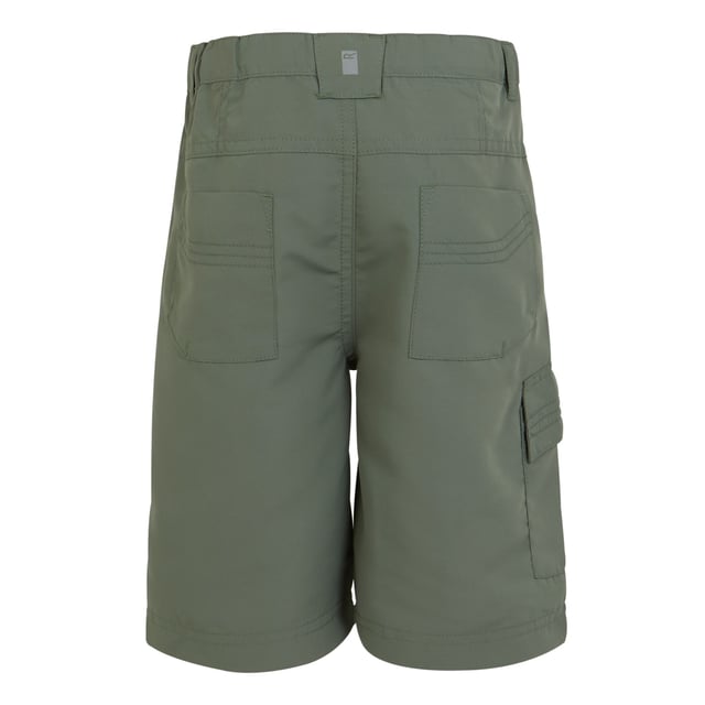 Material: 100% polyester. 100% lightweight polyamide fabric. Durable water repellent finish. Quick drying. Crease resistant. Part-elasticated waist with button adjustment system. Multi pocketed. Reflective trim. Chest sizes to fit: (2 Yrs): 53-55cm, (3-4 Yrs): 55-57cm, (5-6 Yrs): 59-61cm, (7-8 Yrs): 63-67cm, (9-10 Yrs): 69-73cm, (11-12 Yrs): 75-79cm, (13 Yrs): 82cm, (14 Yrs): 86cm, (15-16 Yrs): 89-92cm.