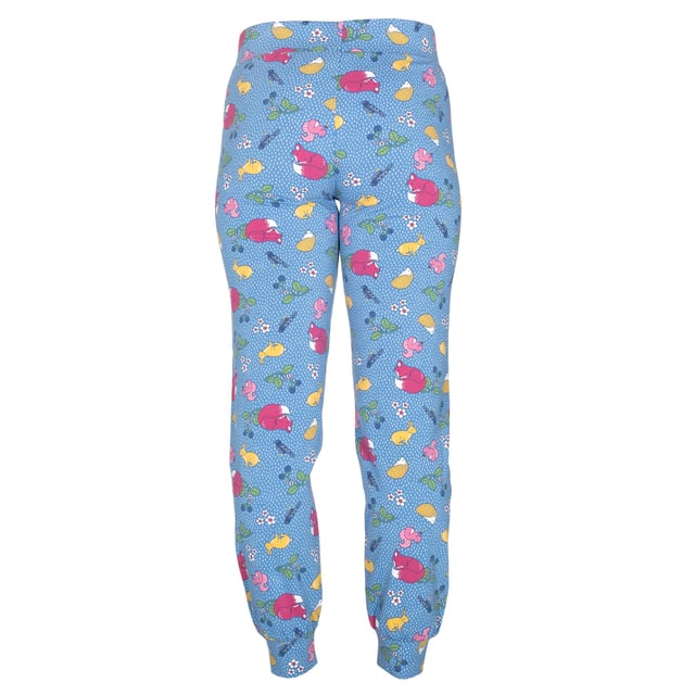 Staying in-in is the new going out-out and our cuffed Lyme loungers would be happy to accompany you! In our original animal ramble print, these full-length loungers (that cleverly work on any leg length) can be paired with many of our comfy and casual styles. Made in our organic cotton fabric with a little bit of stretch and with a deep elasticated waistband, their comfort, quality and sustainability is hard to beat.