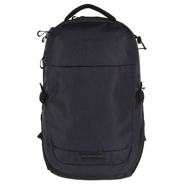 Material: Nät med luftflöde, EVA, Ripstop. Denier: 600D. Tygteknik: Andningsbart, slitstarkt. Handtagsegenskaper: Grepphandtag, förstärkt. Fästanordning: Låsbar, dragkedja. Justerbar bröstrem, Justerbar rem, Justerbart midjebälte, Kompressionsremmar, Nyckelklämma, Laptopficka, Vadderad rygg, Vadderade remmar, Regnskydd, USB-kontakt, Hållare för vandringsstav. Fickor: 1 framficka, 2 nätfickor, 1 invändig ficka. Kapacitet: 30 liter. Ungefärlig storlek: 52 x 29 x 19 cm.