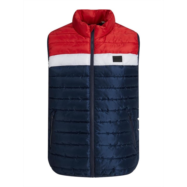 Introducing the Jack & Jones Mens Bodywarmer Puffer Gilet. Crafted with 100% Polyester, this body warmer offers both durability and comfort. The Regular fit and Sleeveless design allow easy movement during outdoor activities.

Featuring a Standup Collar and Zipper closure, this puffer gilet keeps your young ones cozy and stylish in changing weather. Available in a range of multi-colors, it adds a vibrant touch to their outfits.