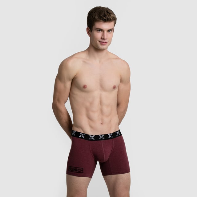 Pack-2 Boxers Casual Munich.
Color Gris-granate
Cinturilla de goma elástica, con el logo de la firma bordado consecutivamente.
Tejido cómodo y transpirable.
Nombre de la marca estampado en la parte delantera inferior.
Costuras vistas a tono.

Composición:  79% Algodón -15% Viscosa - 6% Elastano

 Instrucciones de lavado:
-Lavar a temperatura máx. 40ºC.
-No usar lejía.
-Admite lavado en seco.
-Permite utilizar secadora.
-Planchar a temperatura máx. 130ºC.