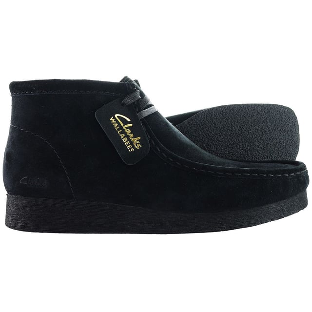 Black clarks online wallabees womens