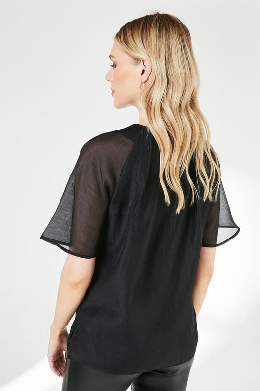 Pleat Neck Top
