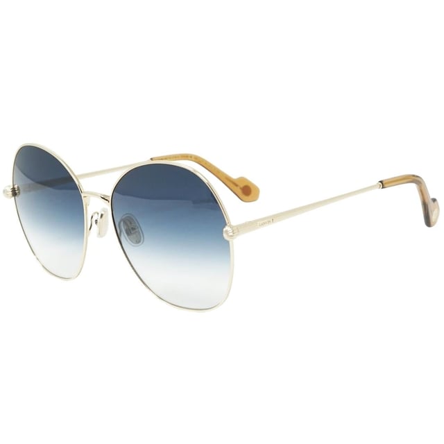 Experimente el lujo y la sofisticacin con las gafas de sol Lanvin LNV119S 721. Fabricadas con los mejores materiales, estas elegantes gafas de sol cuentan con proteccin 100% UVA/UVB y refinados detalles metlicos. Admire el estilo sofisticado de Lanvin con estas gafas de sol atemporales., Gafas de sol doradas, ancho del puente nasal = 17 mm, ancho de la lente = 59 mm, largo del brazo = 140 mm, estuche para gafas de sol de marca y pao de limpieza incluidos, proteccin 100 % contra rayos UVA y UV. Luz solar UVB y conformidad con la norma britnica EN 1836:2005, gafas de sol, estuche para gafas de sol, pao de limpieza e instrucciones de cuidado, todo incluido, gafas de sol doradas