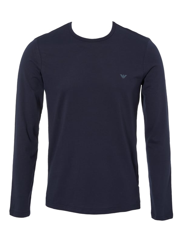 Wir bieten Ihnen ein elegantes, einfarbiges Herren-Longsleeve von Emporio Armani an. Dieses Longsleeve verfügt über einen klassischen Rundhalsausschnitt und lange Ärmel. Ein dezentes Label-Detail verleiht dem Longsleeve eine stilvolle Note. Die hochwertige Stoffqualität sorgt für hohen Tragekomfort und Bewegungsfreiheit. Der figurbetonte Schnitt unterstreicht Ihre Silhouette und bietet eine perfekte Passform. Ideal für einen modischen und dennoch bequemen Look.