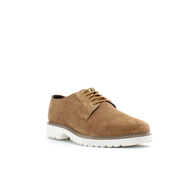 Ben Sherman Marcus Lace-Up Beige Suede Leather Mens Shoes BEN3211 019