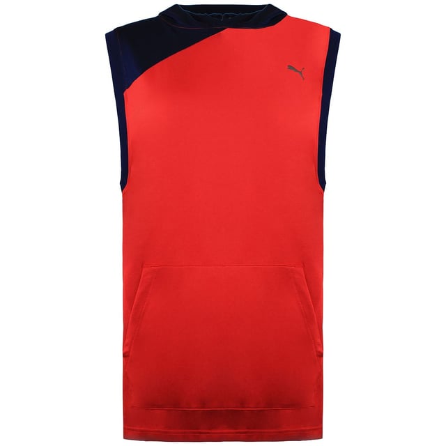Puma A.C.E. Mouwloze Dames Hoodie Sweatshirt Trui Rood Navy 516764 02
