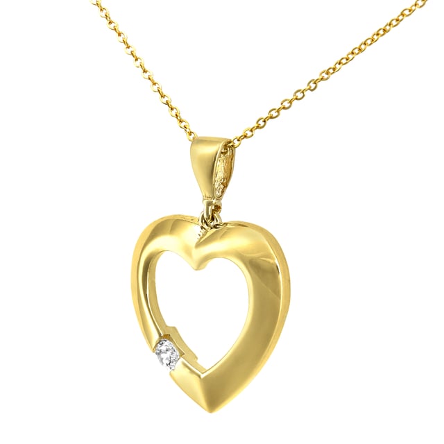 9K (375) Yellow Gold: 1.3gr; # Cubic Zirconia